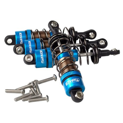1/10 70mm RC Oil filled Shock Absorbers kit for Tamiya CC01 WR-02 Axial SCX10 D90 HPI HSP 1/10 Crawler Car Buggy Car Upgrades Replace Parts (Blue) - color: Blue