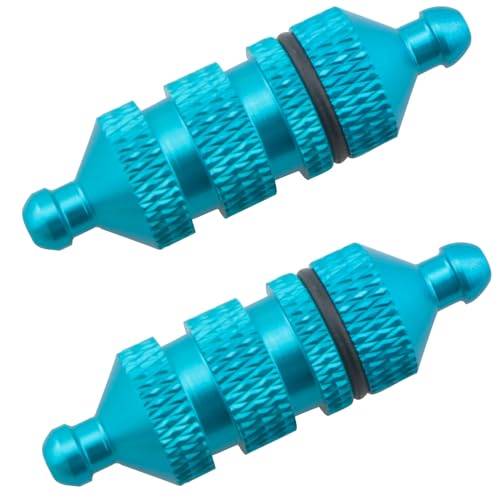 2PCS Blue Metal Fuel Filter HSP Wireless Remote Control Auto Part 1/10 Oil Trucks General Accessories