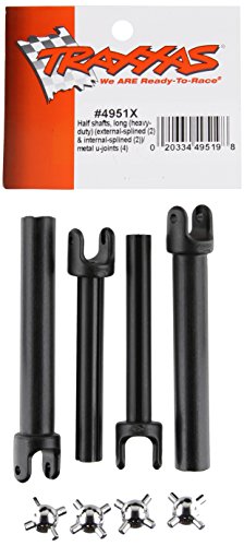 Traxxas 4951X Long Heavy-Duty Half Shafts with Metal U-Joints (pair)