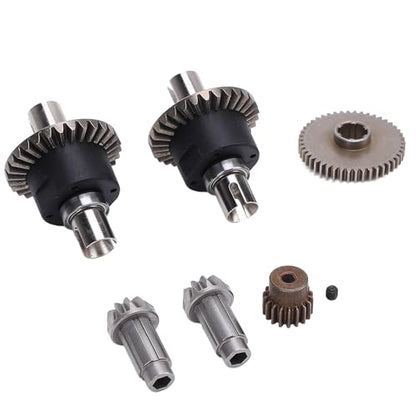 RC Differential Gear Set for SCY 16101 16102 16103 1/16 Scale RC Cars - High Hardness Metal Differentials and Gears Upgrade Set