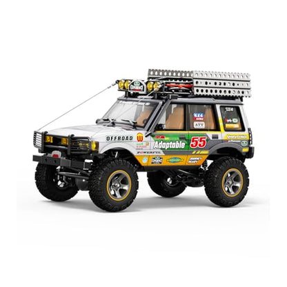1/18 Scale RC Crawler, 2.4GHz Full Proportional Remote Control Off Road Car, 4WD RC Rock Truck Simulation Off Road Climbing Vehicle Dual Speed Model Car for Adults (Yellow) - color: Yellow