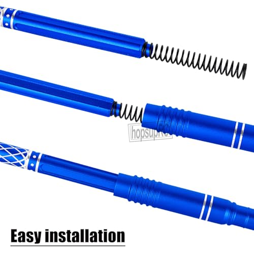 Upgrades Part Aluminum Center Slider Driveshafts Center Drive Shaft for 1/10 Kraton&Outcast 4X4 4S V2 BLX,Axles CVD Hops Up(Navy Blue) - color: Blue(for 1/10)