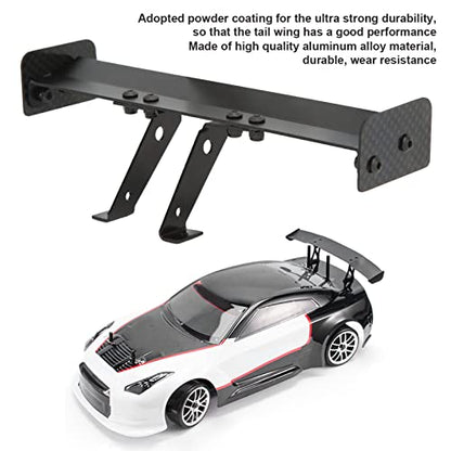 RC Rear Wing, RC Tail Wing Aluminum Alloy 1/10 Tail Spoiler Car Body Spoiler Body Shell for 1/10 Remote Control Vehicle Model