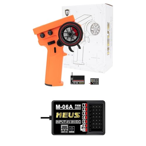 MEUS Transmitter 2 Receivers Orange+Reciever 6CH
