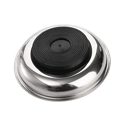 6-Piece Magnet Trays Set, 3" 4" 6" Round Magnetic Parts Tray, Stainless Steel Magnetic Trays Tools Parts Tray Holder for Socket Screw, Nuts, Bolts, Metal Parts