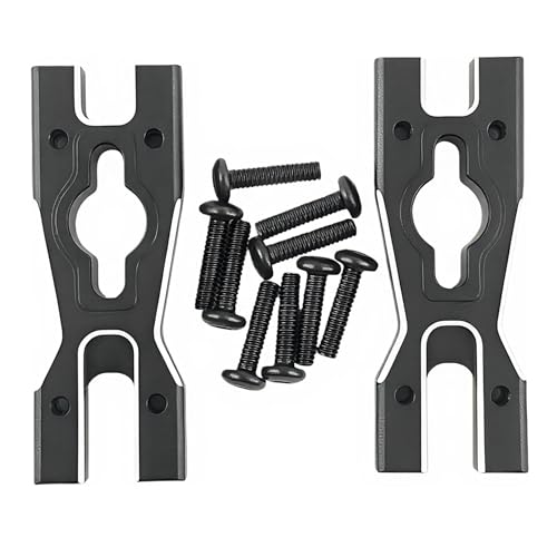 7075 Aluminum Body Mount Cross Bar for Losi 1/18 Mini LMT 4X4 Truck (Black) | Brushed Monster Truck,Upgrade Parts,LOS01026 Compatible,CNC Machined,High Strength,Lightweight,Precision Fit - color: Black