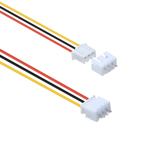 20Pairs JST-XH 2.54mm 3Pin Header Connector Kit with Male and Female Connectors Adapter 200mm 26AWG Flat Wire Cable Compatible with JST XH Plug Adapter (3P) - color: 3P