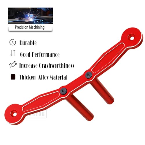 Aluminum Front & Rear Body Mounts Upgrades Part for 1/10 Senton 3S Blx/Senton Mega 550,Alloy Front & Rear Body Mounts Hops Up,Red