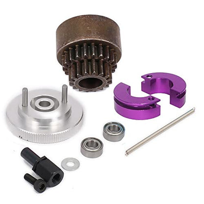 Replacement Part For Clutch Flywheel Set (16T-21T Gear, Shoes Clutch Plate Spring, 2pin Flywheel) For RC Nitro Car - (Color: Yellow) - color: Yellow