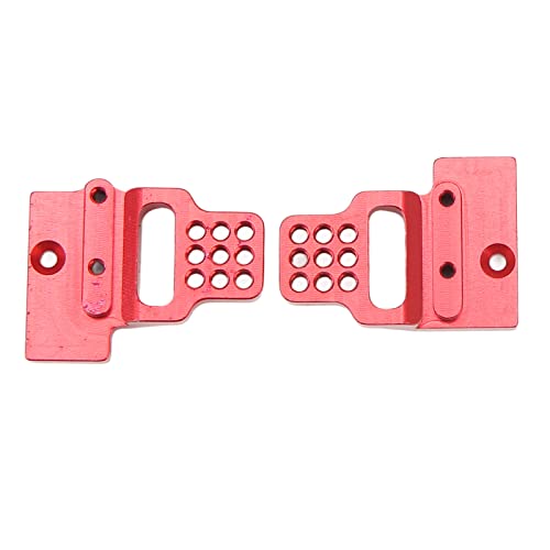 RC Car Shock Mount Aluminum Alloy RC Shock Towers Mount for 1/18 RC Crawler Car Upgrades Parts (Red) - color: Red