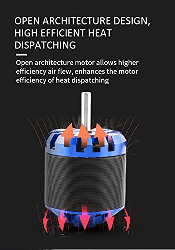 DIAMONDDYNAMICS Hobbyhh Brushless Motor 4250 800kv Power 1250W with 4.0mm Banana Head for DIY RC Glider Aircraft Plane and UAV - size: 4250-800KV