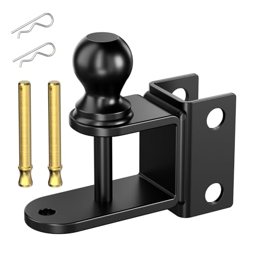 #99004 3-in-1 ATV/UTV Adjustable Trailer Hitch Towing Ball Mounts with 2" Ball Hitch Rated 2000 LBS, Winch Strap Loop Rated 5000 LBS Fits CROSSHIP #88001, 88002, 88003, 88004, 88005, 88006 - color: Replacement ATV/UTV Trailer Hitch