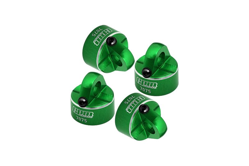 Aluminum 7075 Alloy Shock Cap for Tekno 1:10 MT410 2.0 Pro Monster Truck / EB410 Electric Buggy / SCT410 Short Course Truck Upgrade Parts - Green