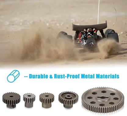 Differential Main Metal Spur Gear,Durable and Long Lasting 64T Main Gear,Not Easily Worn Out Gear Motor,for HSP Brontosaurus 1/10 Truck 94111