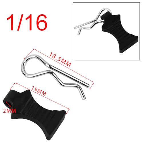 90pcs RC Body Clips with Pull Tabs Car Clips RC Clips for All 1/8 1/10 1/16 1/18 1/24 Scale Traxxas Redcat Axial Arrma HSP Redcat HPI Himoto Tamiya RC Car Truck Buggy Parts