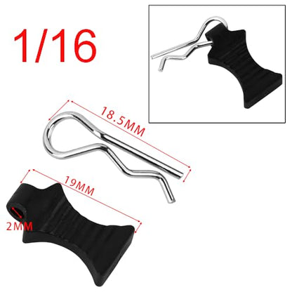 90pcs RC Body Clips with Pull Tabs Car Clips RC Clips for All 1/8 1/10 1/16 1/18 1/24 Scale Traxxas Redcat Axial Arrma HSP Redcat HPI Himoto Tamiya RC Car Truck Buggy Parts