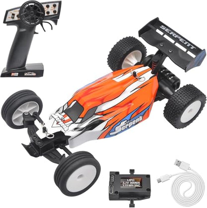 Serpent 1/24 Mini RC Off-Road Buggy RTR, 2.4GHz Remote Control Car | with Gyro, All Terrain High Performance Vehicle Includes 1 Battery & USB Charging Cable - style: 430001