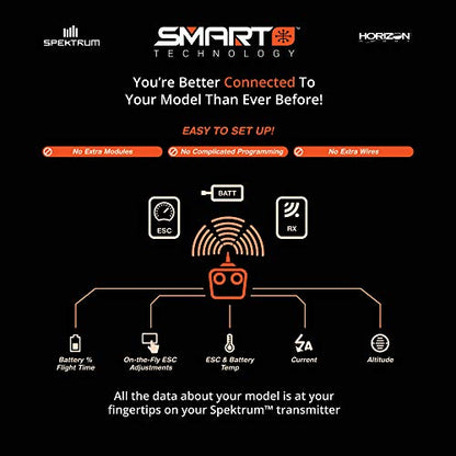 Spektrum Smart RC LiPo Battery Pack: 3200mAh 3S 11.1V 30C with IC3 Connector (EC3 Compatible), SPMX32003S30 , Black
