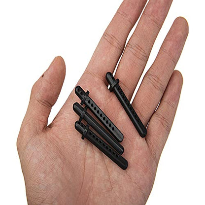 Aluminum Alloy RC Body Post Mounts Compatible with Axial SCX10 1/10 4WD RC Crawler Cars (Black) - color: Black