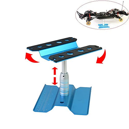 RC Cars Tool Heightening Work Stand Assembly Platform 360 Degree Rotate Repair Station 1/10 1/8 Buggy Crawler Car (Green) - color: Green