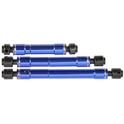 Transmission Shaft Drive, Propeller Metal Shaft Fit for Traxxas4 TRX6 1/10 RC Crawler Car Aluminum Alloy Steel Blue 75mm 103mm 123mm 3Pcs Set