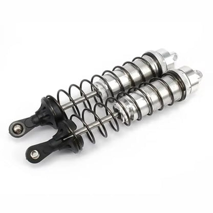 Rc Dampers Spare Parts For Buggy Truck Crawler 1/8 2PCS Set Adjustable 140mm Aluminum Shock Absorber Damper Rc Car Upgrades Parts(Silver) - color: Silver