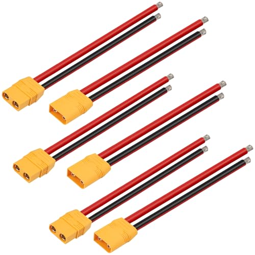 3 Pairs XT90H XT90 Plug Male and Female Connector with 150mm 10AWG Wire for RC Lipo Battery FPV Racing Drone - size: 15CM-3Pairs