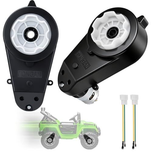 2 Pcs 24V Electric Powered Wheels Upgrade Motor Gearbox 24v RS555 High Speed Drive Engine Gearbox Motor Upgrade for Jeep Ride On