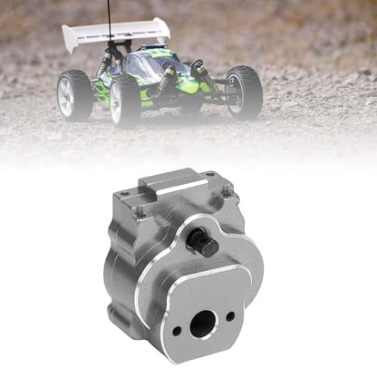 24:1 Complete Transmission Gearbox, CNC Aluminum Alloy RC Crawler Gearbox, Metal Gear Set with 24:1 Reduction Ratio for Ascent - 18 1/18 RC Car Upgrade Part (Grey) - color: Grey
