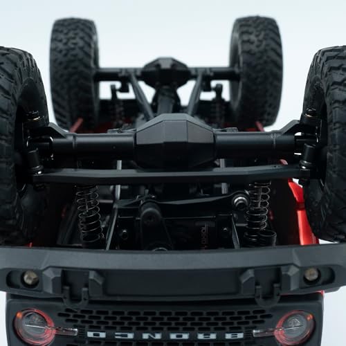 MOHERO +4mm SCX24 Extended Front Axles for Axial SCX24 Deadbolt Bronco JLU C10 Gladiator Base Camp Power Wagon 1/24 RC Crawler Car Upgrade Parts - color: Extended - Front Axle