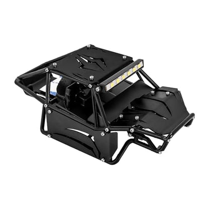 INJORA Black Rock Buggy Bodyshell for SCX24 C10 JLU Bronco Basecamp 4Runner - color: Black