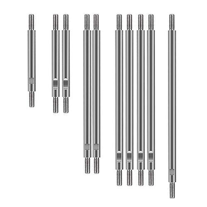 QUE-T 10pcs Stainless Steel Pull Rod Link Linkage for 1/10 RC TRX-4 Crawler Car (313mm Wheelbase) - size: 313mm Wheelbase