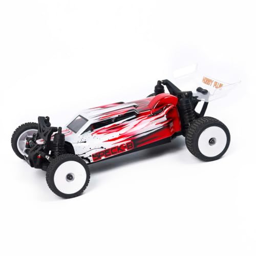 Helidirect RADIANZ Hobby Plus Speck-B Nexo Airbrush Lexan Body Hellrun – Pre-Painted Lightweight Body Shell for HobbyPlus Speck-B RC Car - color: Hellrun