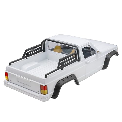 1/10 RC Crawler Hard Body Shell Kit - 313mm Wheelbase Cherokee Body for Axial SCX10, SCX10 II 90046, 90047 & TRX4 Kits (Pickup-Silver Gray) - color: Pickup-silver Gray