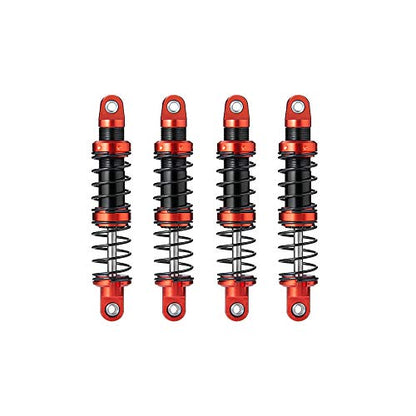 Que-T 4pcs Metal Shock Absorber Damper for 1/10 RC Crawler Car SCX10 D90 TRX4 TRX6 (75mm) - size: 75mm