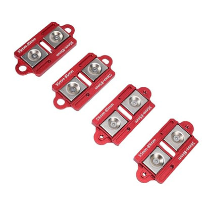 RiToEasysports RC Car Body Mounts CNC Aluminum Alloy Adjustable Body Post Mounts 4PCS Magnet Posts with Screws Nuts Clamps for 1 8 1 10 Scale RC Car Shell Setup