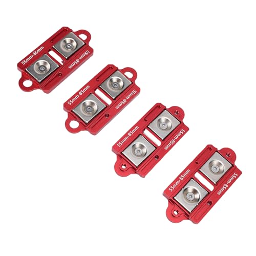 RiToEasysports RC Car Body Mounts CNC Aluminum Alloy Adjustable Body Post Mounts 4PCS Magnet Posts with Screws Nuts Clamps for 1 8 1 10 Scale RC Car Shell Setup