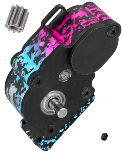 LCG Middle Transmission Gearbox Upgrades Part for 1/10 RC Crawler car Axia1 SCX10 SCX10 ii 90047 Wraith,Aluminum Center Transmission Gearbox Hops up,Colour