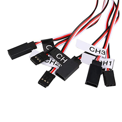 Goolsky 12 LED Lighting System Kit Steering Brake Smart Simulation Flash Lights for 1/10 Scale Models RC Car Yokomo Tamiya HSP HPI AXIAL RC4WD Traxxas