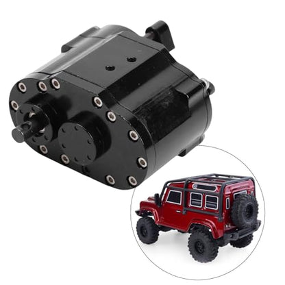 Fabater Dual Speed Transmission, Alloy 2 Speeds Gearbox ReplacementforSCX10D90 1/10 RC Crawler Car, Dual Speed Transfer Gearbox Transmission Box
