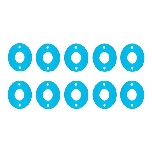QUE-T 10pcs Aluminum Motor Spacer Motor Mount Washer Gasket Kit for 1/10 Tamiya TT01 TT02 M07 M08 TA02, Compatible with Tamiya 540 Brushed Motors - size: 10pcs