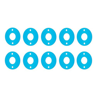 QUE-T 10pcs Aluminum Motor Spacer Motor Mount Washer Gasket Kit for 1/10 Tamiya TT01 TT02 M07 M08 TA02, Compatible with Tamiya 540 Brushed Motors - size: 10pcs