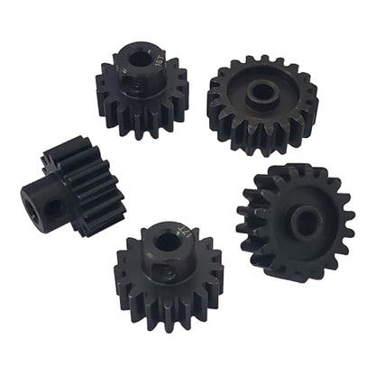 32P Pinion Gear 3.175mm Shaft 15T 16T 17T 18T 19T for RC Motor B | Steel Metal,Sturdy,With Hex Key - style: 15T 16T 17T 18T 19T