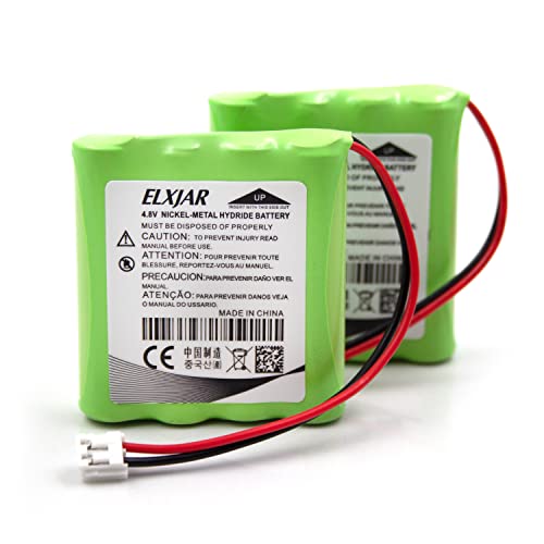 (2-Pack) 4.8V 800mAh Ni-MH Battery for Standard Horizon HX100 | Replacement for FNB-125 battery; designed for compatible HX100 handheld marine radios.