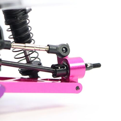 RC Suspension Arm Kit for Losi Micro-B RC 2WD Buggy RTR RC Aluminum Alloy Front Rear Swing Arms Steering Cups C-Seats CVD Shaft Connecting Rods (Pink Suspension Arm Set 8 Pcs) - color: Pink Suspension Arm Set 8 Pcs