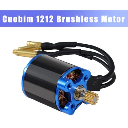 SCX30 Brushless Motor ESC Combo 25A 5000KV External Rotor Upgrade for Axial SCX30, 1/30 RC Crawler Brushless Power System Aluminum Case, High Torque Low Speed Off Road Motor Kit