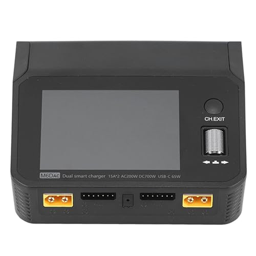 AC DC Balance Charger M6D Dual Channel Battery Charger for RC Car Battery