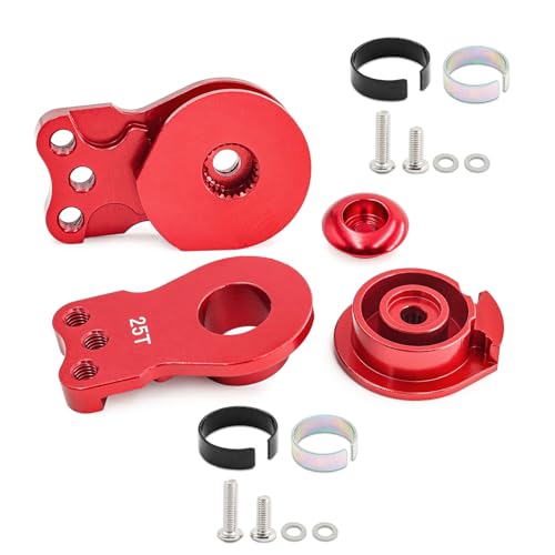 2PCS Aluminum 25T Adjustable Servo Saver High-Torque Servo Arm Compatible with 1/10 Traxxas TRX4 TRX6 SCX10 RC Cars