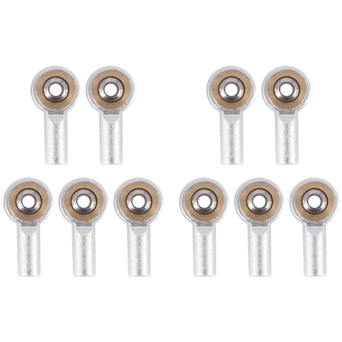 M2 Metal Tie Rod End Ball Joint Link Ball Head 10pcs Set Compatible with 4WD Compatible RC Cars Trucks Crawlers Boats and Airplanes