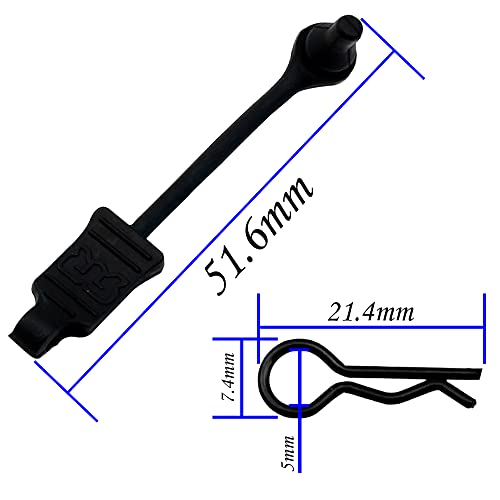 4Pack Rubber Body Clip Retainer Pull Tabs#AR390165 Compatible with Arrma 3S 4S Mega550 Vorteks Senton Granite Big Rock Typhon Outcast 1/10 RC Car